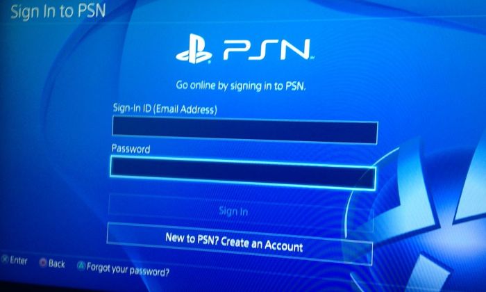 PSN_PS4_login