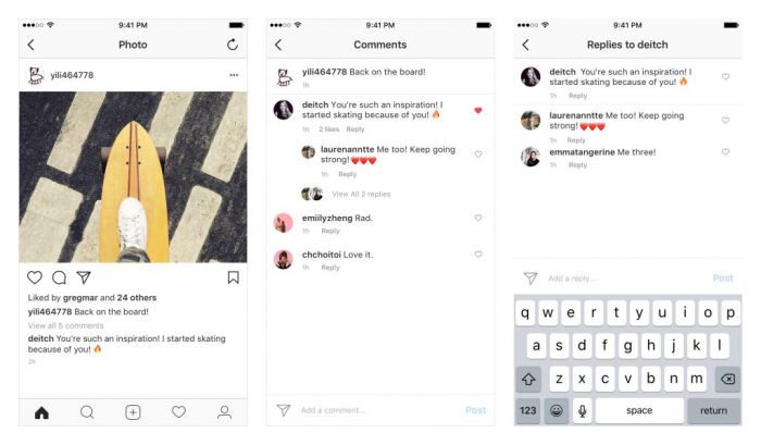 Instagram consiguió una actualización importante hoy con los comentarios